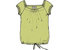 Салатовая Блуза-футболка ТО р.XL