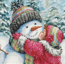 08833 A kiss for snowman