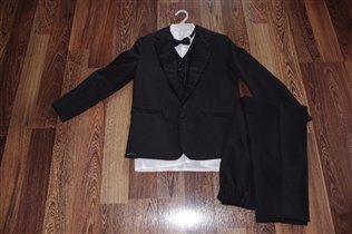 /брюки-пиджак-жилетка-рубашка-бабочка/-140-2500