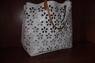 FURLA-сумка белая суперская/40х33х15/250