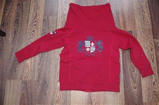 толстовка на молнии с прикольным горлом116/122-400