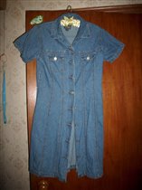 джинсовое платье р-р 44-46