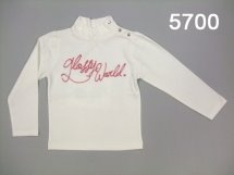 Футболка с длинным рукавом для девочек (W12-5700)