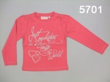 Футболка с длинным рукавом для девочек (W12-5701)