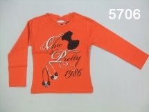 Футболка с длинным рукавом для девочек (W12-5706)