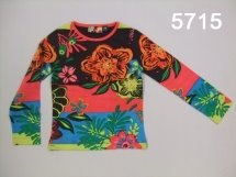 Футболка с длинным рукавом для девочек (W12-5715)