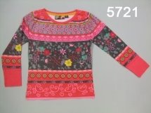 Футболка с длинным рукавом для девочек (W12-5721)