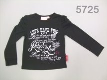 Футболка с длинным рукавом для девочек (W12-5725)