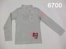 Футболка с длинным рукавом для девочек (W12-6700)