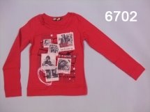 Футболка с длинным рукавом для девочек (W12-6702)