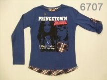 Футболка с длинным рукавом для девочек (W12-6707)