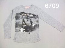Футболка с длинным рукавом для девочек (W12-6709)
