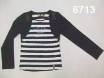 Футболка с длинным рукавом для девочек (W12-6713)