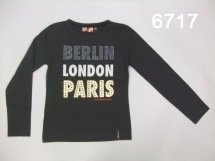 Футболка с длинным рукавом для девочек (W12-6717)