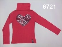 Футболка с длинным рукавом для девочек (W12-6721)