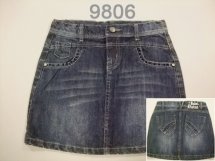 Джинсовая юбка для девочек (W12-9806)
