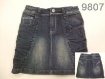 Джинсовая юбка для девочек (W12-9807)