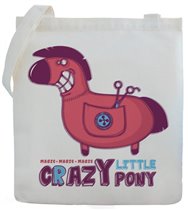 СУ1Н-0552-Холщ. сумка с рисунком Little crazy pony