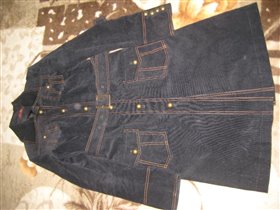 Пальто вельветовое р-р 42-44