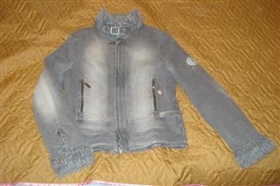Куртка утепленная джинсовая. Рост 158-160