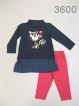 Костюм-двойка для девочек (W12-3600)