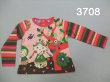 Футболка с длинным рукавом для девочек (W12-3708)