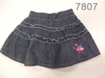 Джинсовая юбка для девочек (W12-7807)