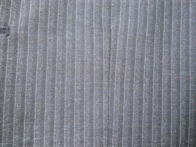 ткань 1003 в реале  серый, в черную и белую полосу