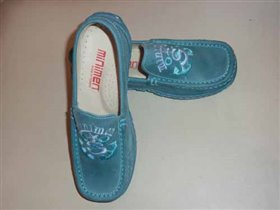 Макасины минимэн бирюзового цвета