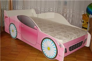 розовый роуз с матрасом гамма