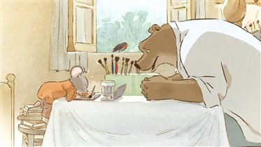 Премьера мультфильма 'Эрнест и Селестина: Приключения мышки и медведя'