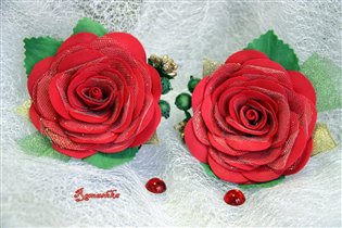 Мои 'Рождественские розы' на резинках