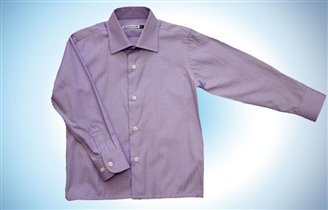 Сиреневая рубашка д/м, размер 128