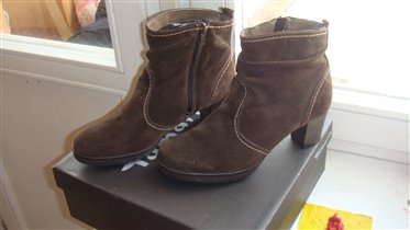 38 р новые ботинки нат замша тама=рис