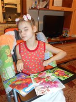 Инесса читает открытки с днем рождения!