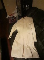 Кожаное пальто р-р 46 б/у 1 раз