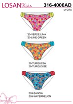 Плавки для девочки 2 лет в цвете лайм