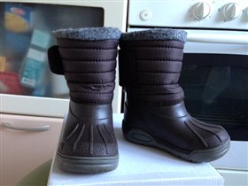 Сапоги резиновые с теплым валенком
