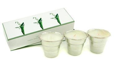 Lily Of The Valley Three Miniature Scented Candle 