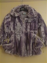 Меховая курточка на 116-122 см ( 500 руб)