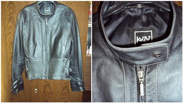 кожаная куртка KuZu, на 42-44, короткая