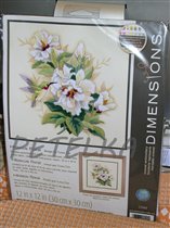 #1544 Hibiscus Floral (crewel)