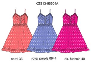 Платье для девочек (KGS13-95504A)