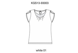 Футболка для девочек (KGS13-93003)