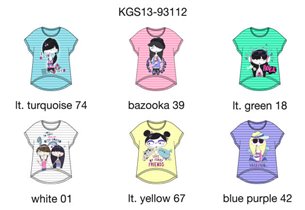 Футболка для девочек (KGS13-93112)