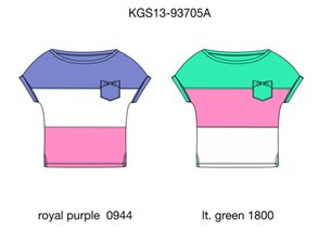 Футболка для девочек (KGS13-93705A)