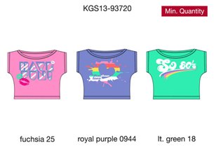 Футболка для девочек (KGS13-93720)