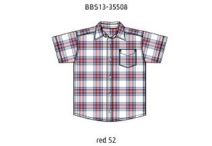 Рубашка с коротким рукавом для мал (BBS13-35508)
