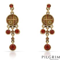 Pilgrim серьги- в комплекте с колье- 760р