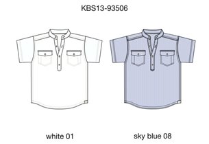 Рубашка с коротким рукавом для мал (KBS13-93506)